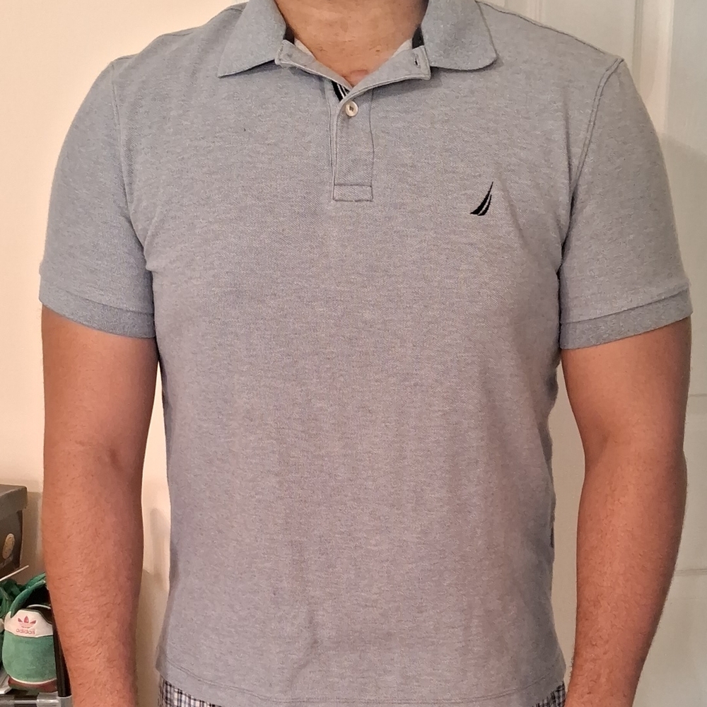 Nautica Men's Gray Polo Shirt
